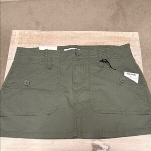 Vanilla Star Olive Green Mini Skirt